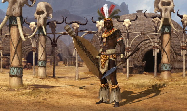 Обои картинки фото sid meier`s civilization v, видео игры, sid meier`s civilization 5, zulus, shaka, of, the