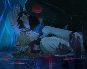 Картинка аниме naruto арт наруто девушка какаши