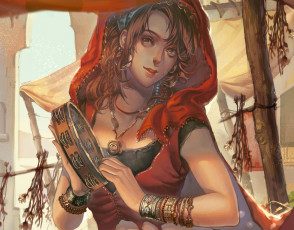 Картинка фэнтези девушки арт девушка взгляд