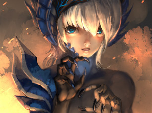 Картинка фэнтези демоны взгляд девушка арт