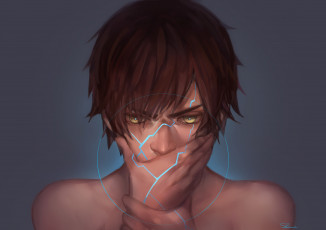 Картинка разное арты взгляд арт парень