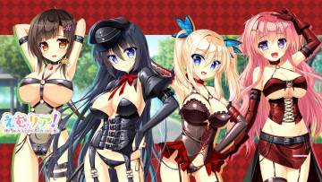 Картинка аниме unknown +другое латекс фон взгляд костюм девушки