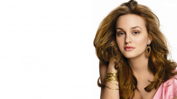 Картинка leighton+marissa+claire+meester девушки leighton+meester рыжая серьги браслеты декольте