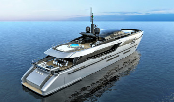 Картинка eldoris++43m+superyacht корабли 3d суперяхта