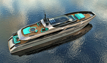Картинка eurocraft+eldoris+43m+superyacht корабли 3d суперяхта