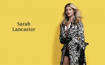 Картинка sarah+lancaster девушки блондинка актриса пальто перчатки