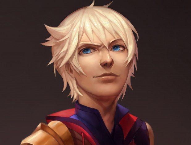 Обои картинки фото разное, арты, арт, блондин, лицо, парень