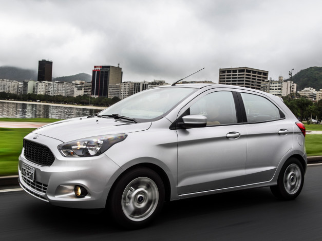 Обои картинки фото автомобили, ford, ka, br-spec, 2014г, светлый