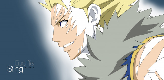 Обои картинки фото аниме, fairy tail, парень, арт, dragon, force, sting, eucliffe, профиль
