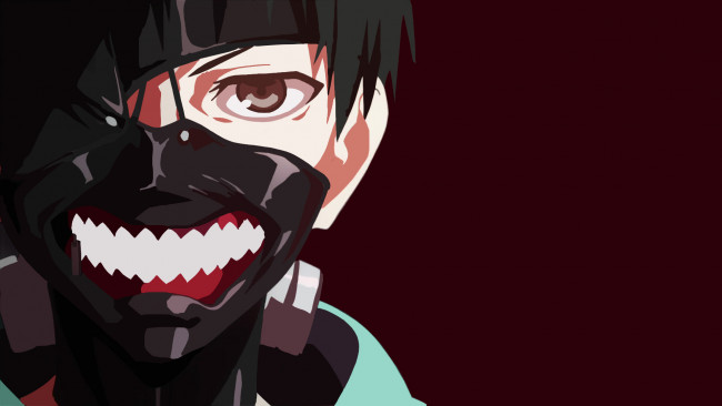 Обои картинки фото аниме, tokyo ghoul, вектор, кен, канеки, токийский, гуль