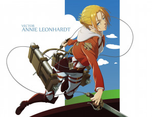 Картинка аниме shingeki+no+kyojin annie leonhardt