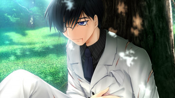 Картинка аниме rewrite девушка фон взгляд