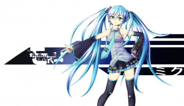 Картинка аниме vocaloid фон взгляд девушка