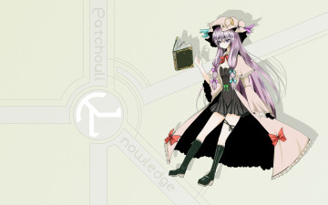 Картинка аниме touhou фон взгляд девушка