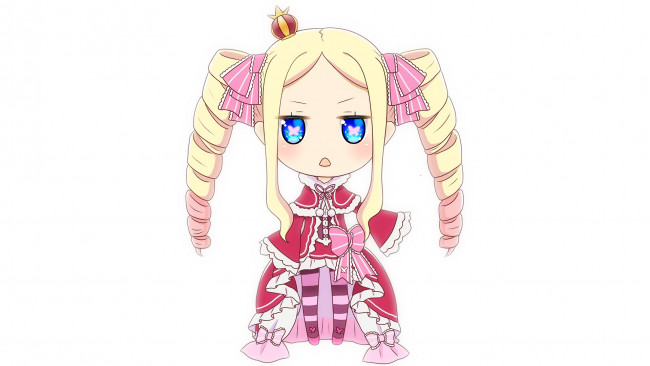 Обои картинки фото аниме, re,  zero kara hajimeru isekai seikatsu, девушка, фон, взгляд