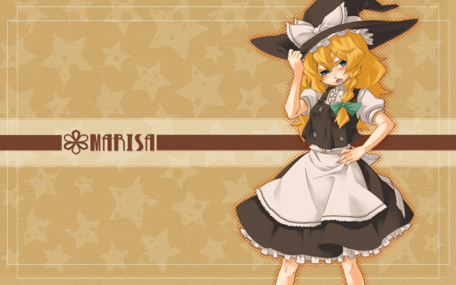 Обои картинки фото аниме, touhou, девушка, фон, взгляд