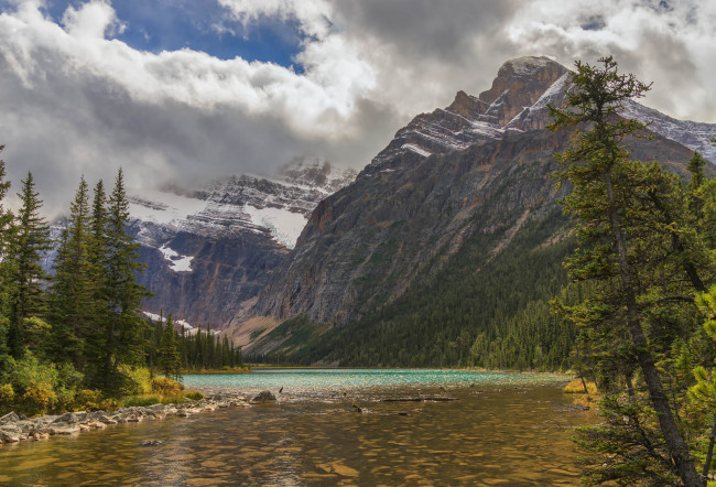 Обои картинки фото природа, реки, озера, река, лес, горы