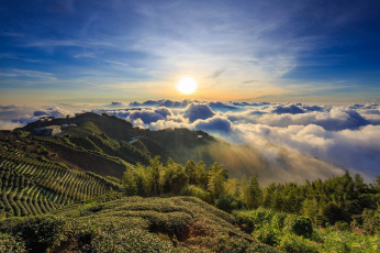 Картинка природа восходы закаты простор