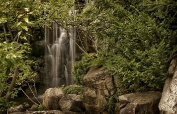 Картинка природа водопады простор