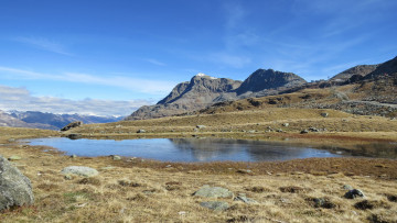 Картинка природа горы облака