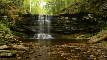 Картинка природа водопады простор