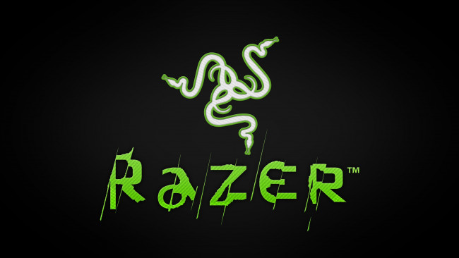 Обои картинки фото компьютеры, razer, фон, логотип