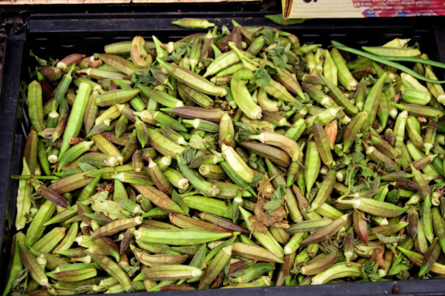 Обои картинки фото еда, окра, бамия