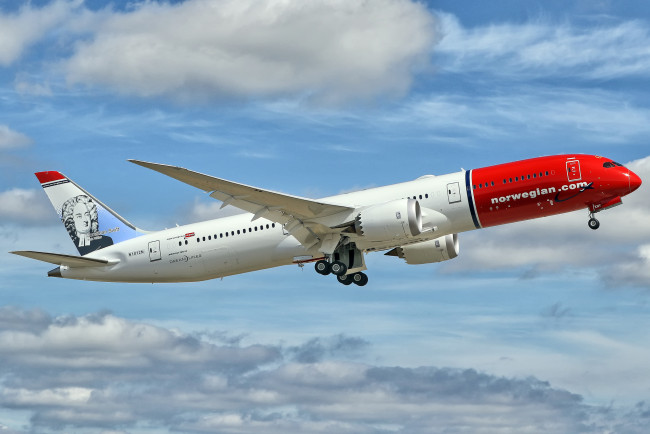 Обои картинки фото boeing 787-9, авиация, пассажирские самолёты, авиалайнер