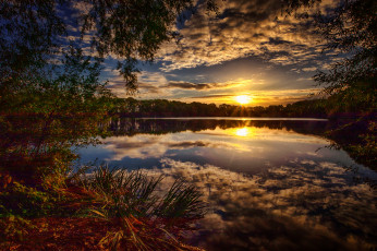 Картинка природа восходы закаты простор