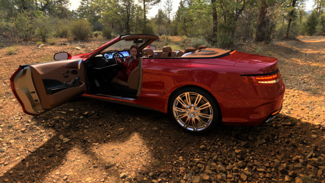 Обои картинки фото 3д графика, люди-авто, мото , people- car ,  moto, девушка, взгляд, фон, автомобиль