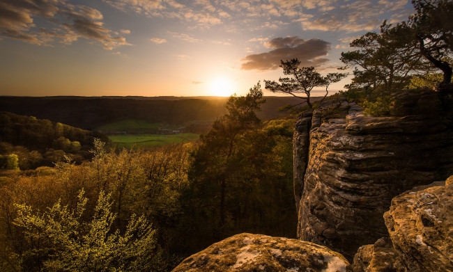 Обои картинки фото природа, восходы, закаты, простор