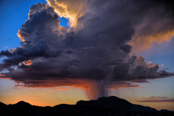 Картинка природа молния +гроза облака дождь гроза небо непогода пасмурно вечер