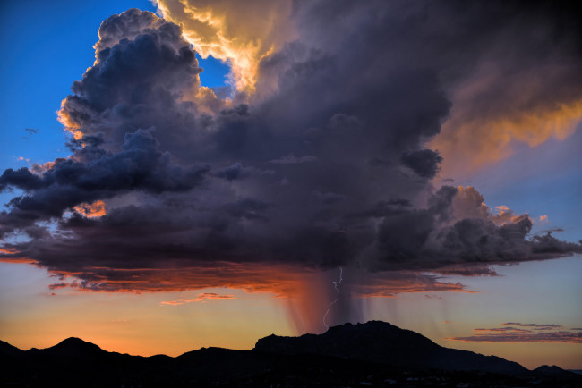 Обои картинки фото природа, молния,  гроза, облака, дождь, гроза, небо, непогода, пасмурно, вечер