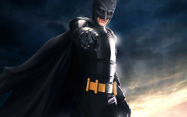 Обои картинки фото кино фильмы, kick-ass, герой, плащ, костюм, жест