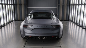 Картинка автомобили alpine серебристый помещение