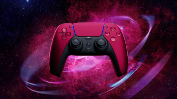 обоя sony, бренды, ps5, dual, sense, wireless, controller, cosmic, red
