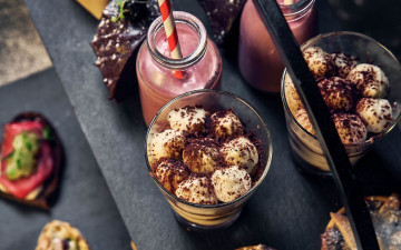 Картинка еда мороженое +десерты бокалы лакомство