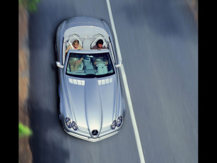 Картинка 1999 mercedes benz vision slr roadster автомобили