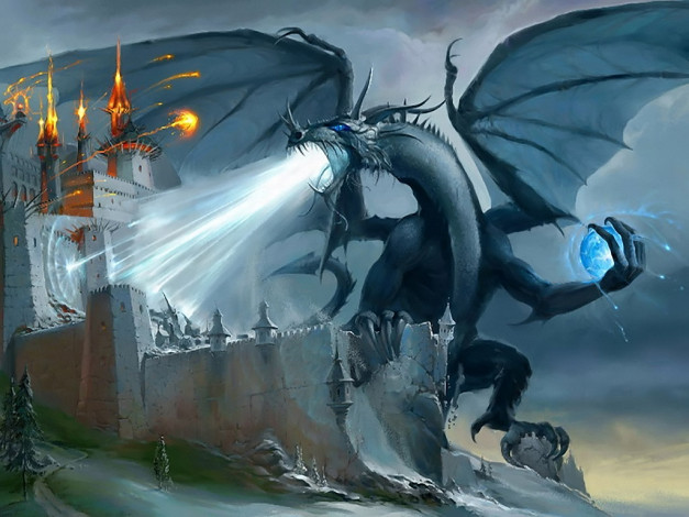 Обои картинки фото фэнтези, драконы
