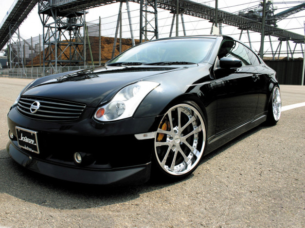 Обои картинки фото nissan, skyline, v35, автомобили, datsun