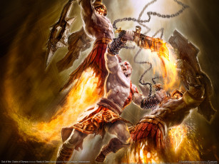 Картинка видео игры god of war chains olympus