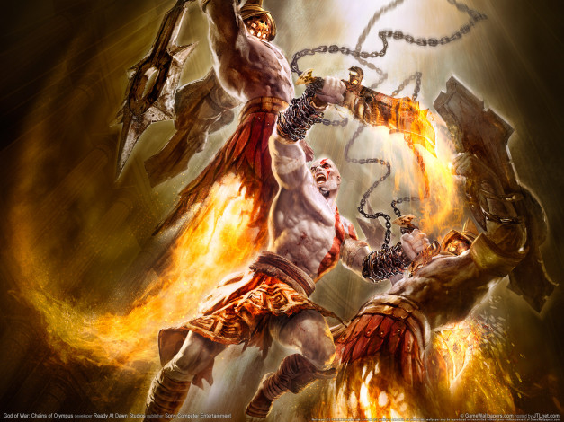 Обои картинки фото видео, игры, god, of, war, chains, olympus