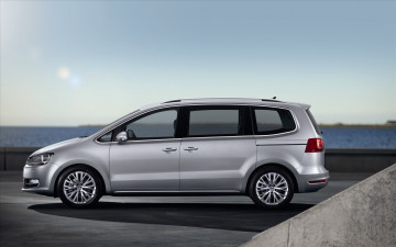 Картинка volkswagen sharan minivan 2011 автомобили