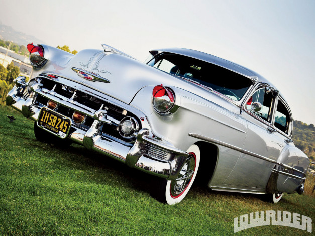 Обои картинки фото 1953, chevrolet, bel, air, автомобили, lowrider