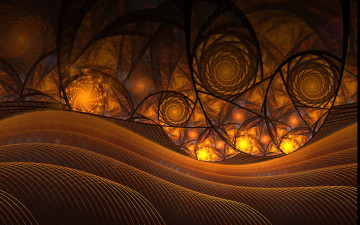 Картинка 3д графика fractal фракталы абстракция