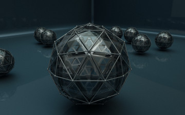 Картинка 3д графика шары