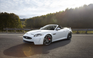 Картинка jaguar xkr convertible 2012 автомобили