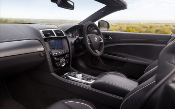 Картинка jaguar xkr convertible 2012 автомобили спидометры торпедо