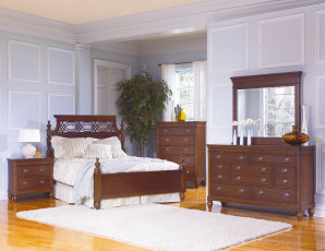 Картинка интерьер спальня ровать подушки