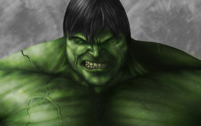 Обои картинки фото халк, рисованные, комиксы, hulk, зеленый, злой, комикс